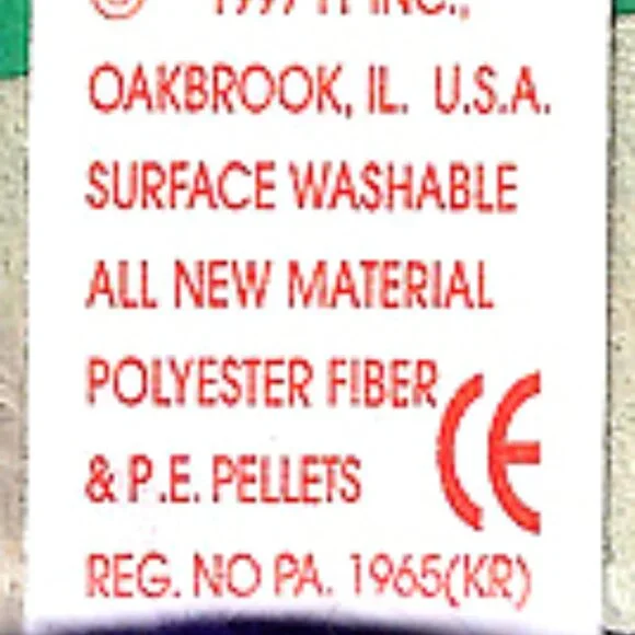 Princess Diana Beanie Baby | Ty Princess Bear 1997 PE Pellets |Collectible Plush - Picture 8 of 12